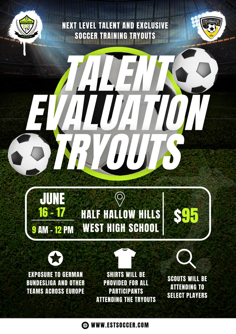 NEXT LEVEL TALENT AND EXCLUSIVE SOCCER TRAINING TRYOUTS