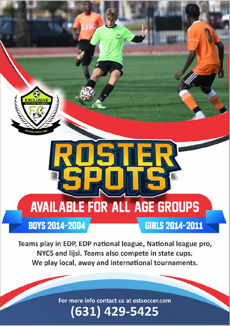 Roster Spots Available - All Ages
